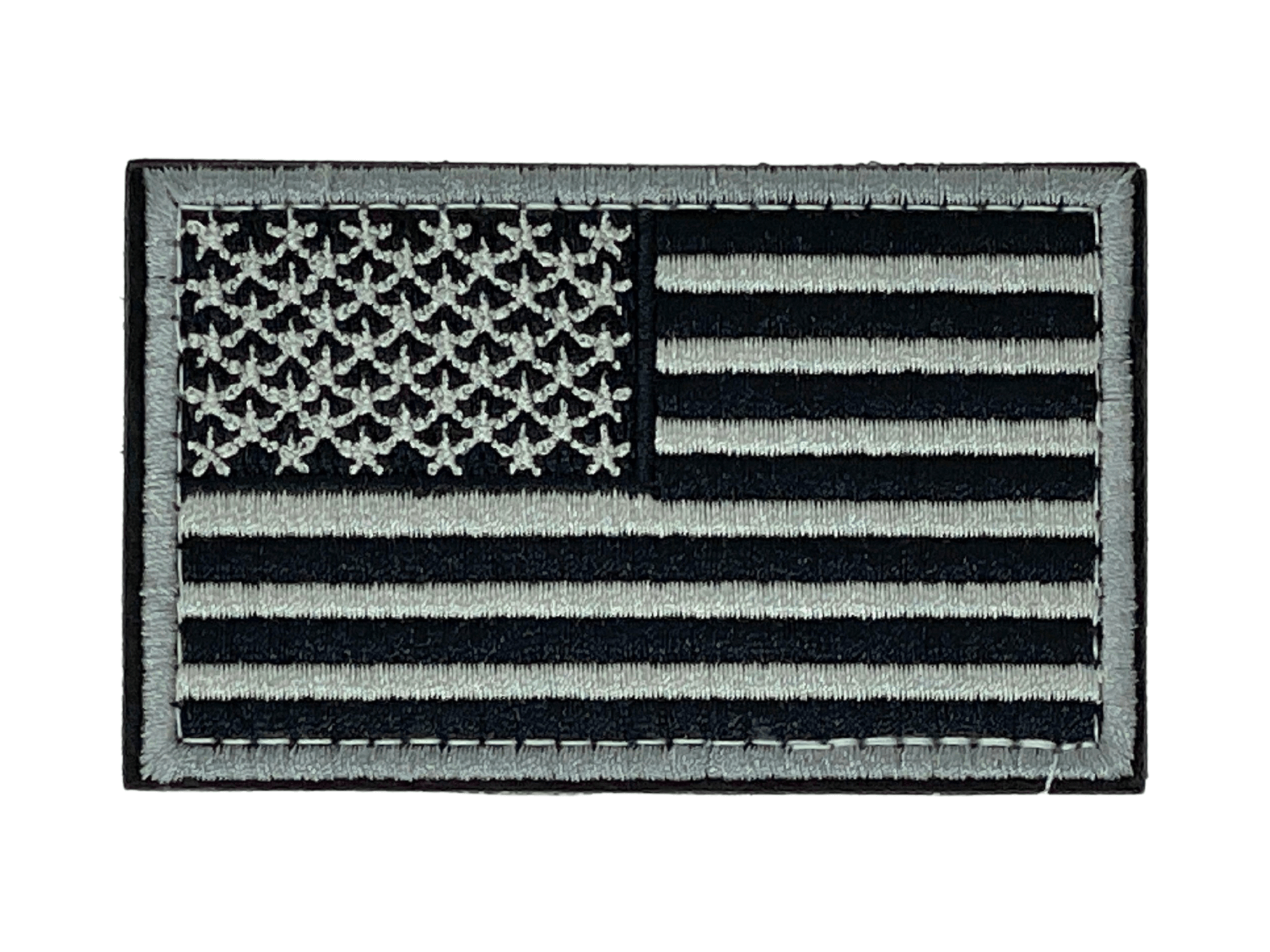 Tactical USA Flag Patch with Detachable Backing - Blue Line