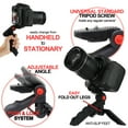 thumbnail image 5 of Vivitar Pistol Grip Portable Mini Tabletop Tripod for Video Vlog Stream Photography with Slip Resistant Grip, 5 of 12