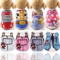 thumbnail image 2 of Camisa De Perro Con Estampado De Dibujos Animados Ropa Pequeña Chaleco De Verano Lindo Yorkshire Mascotas, 2 of 4