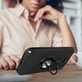 thumbnail image 4 of For LG K31 Rebel Case with Screen Protector / Phoenix 5 Case  / Shock Absorbing Cover (Slim Ring Black +Tempered Glass ), 4 of 5