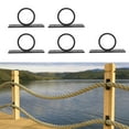 thumbnail image 1 of Hanging Rope Fence Bracket, Sturdy Decorative Rope Supports Holders 5pcs Black  for Hanging Plant, 1 of 7
