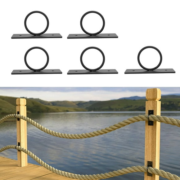 Hanging Rope Fence Bracket, 5pcs 304 Stainless Steel Decorative Rope Supports Holders for Hanging Plant