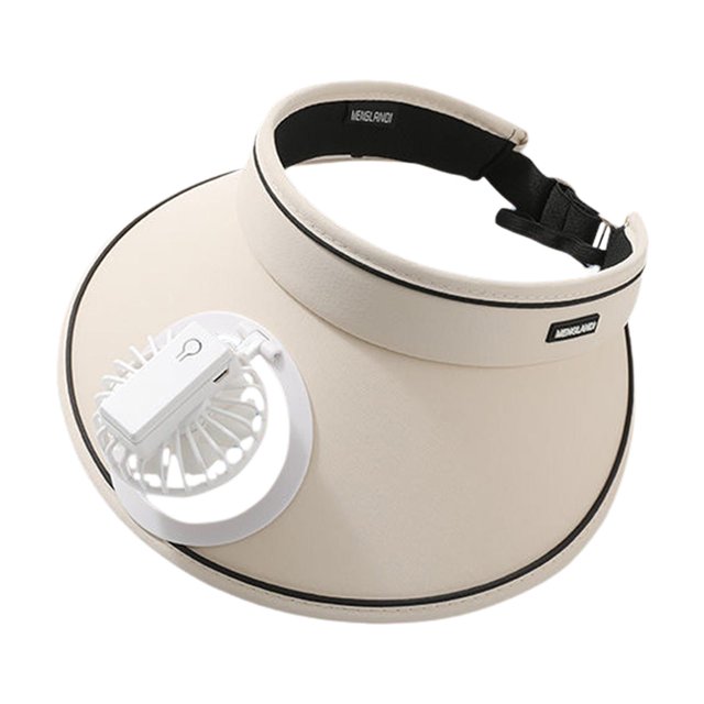 Sombrero con viseras para el ventilador Yuyangstore blanco 12 cm