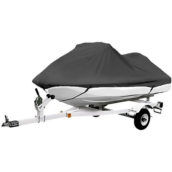 NEH Gray Trailerable PWC Personal Watercraft Cover Covers Fits 2-3 Seat Or 136"-145" Length Compatible with Waverunner, Sea Doo, Jet Ski, Polaris, Yamaha, Kawasaki Covers