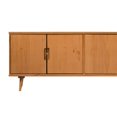 thumbnail image 4 of 60" Simple 4-Door Solid Wood TV Stand - Caramel, 4 of 6