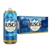 Busch American Lager Beer 18 pack 16 fl oz Aluminum Cans 4.3% ABV