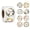 white, variant on 500 Pcs 1.5" Floral Thank You Stickers Roll, 8 Watercolor Botanical Designs, Round Adhesive Labels for Small Business Packaging, Envelope Seals, Wedding & Party Favors