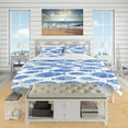thumbnail image 2 of Designart 'Pattern with Fishes' Nautical & Coastal Duvet Cover Set, 2 of 4