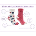 thumbnail image 2 of 2 Pair Fuzzy Socks W/Non-Skid, Eucalyptus Spearment & Shea Butter Infused, Rosewater - Aromasoles, 2 of 3