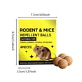 thumbnail image 3 of Rodent and Mice Repellent Balls for Indoor and Outdoor Use Natural Formula for Home Garage and Camping 4 Pieces Long Lasting Protection, 3 of 8