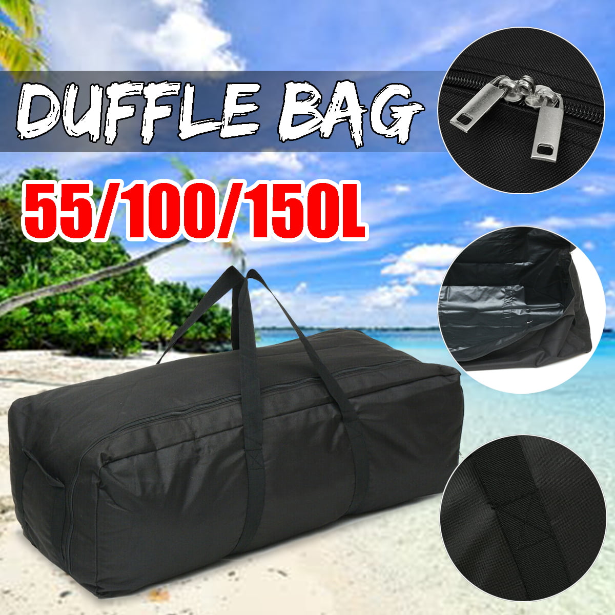 43&quot; Portable Extra Large Capacity Foldable Waterproof and Rainproof Travel Storage Luggage, Big ...