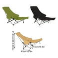thumbnail image 4 of tamizeot Chaise Lune Réglable pour Se Détendre Confortablement Partout Est Stable et Ferme. Pas Compliqué Vert, 4 of 5