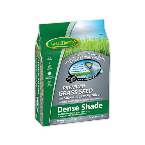 Green Thumb GREUN180 Premium Coated Grass Seed, Northern Dense Shade, 3