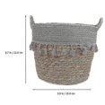 thumbnail image 2 of 1pc Hand-woven Basket Desktop Organizing Basket Simple Home Decorative Basket, 2 of 3