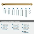 thumbnail image 4 of Amerock Cowrie 12 inch (305mm) Center-to-Center Champagne Bronze Appliance Pull, 4 of 6