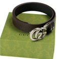 thumbnail image 1 of Gu-cci Maramount silver buckle reversible belt, 1 of 5