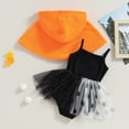 thumbnail image 5 of Douhoow Infant Baby Girl Halloween Outfits Sleeveless Tutu Romper Dress Hooded Cloak 0-18 Months, 5 of 8