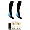 thumbnail image 2 of Justharion High Compression Nylon Socks Prevent Swelling Elastic Leg Support High Compression Nylon Stockings blue S/M, 2 of 6