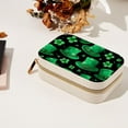 thumbnail image 7 of St. Patrick's Day Velvet Portable Jewelry Box with Removable Compartment - Ultimate Gift for Bracelet and Earring Organization, 7 of 7