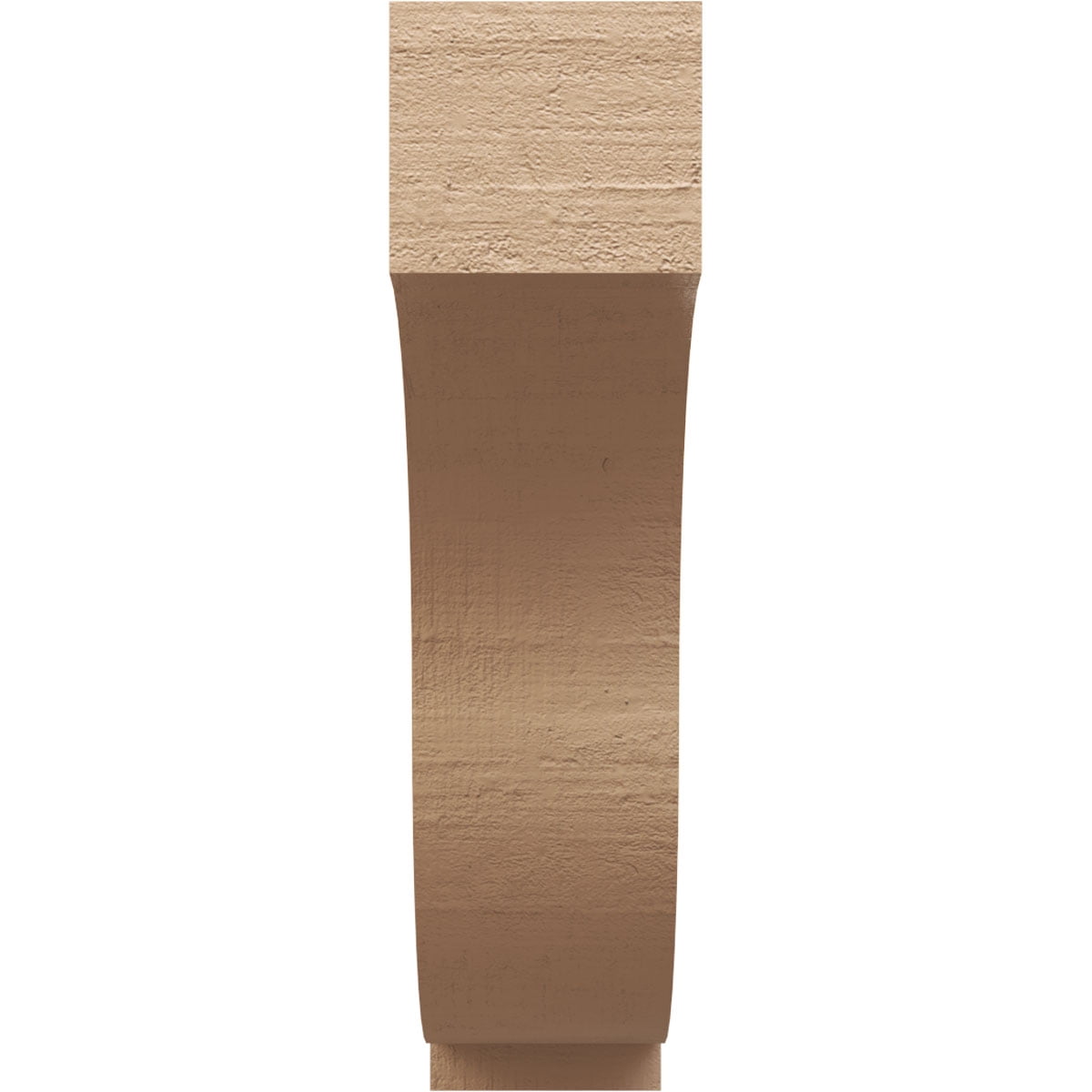 9"W x 36"D x 36"H Thin Van Buren Rough Cedar Woodgrain TimberThane Corbel, Primed Tan