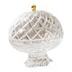 thumbnail image 5 of Frutero/dulcera elevado con tapa y escurridor, decoración de mesa de estilo europeo. Blanco transparente, 5 of 9