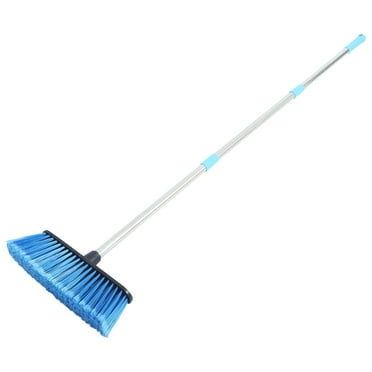 HERFIER Office Home Broom Long Handle Broom Household Stainless Steel Handle Floor Brush 51.48x10.61x1.85in