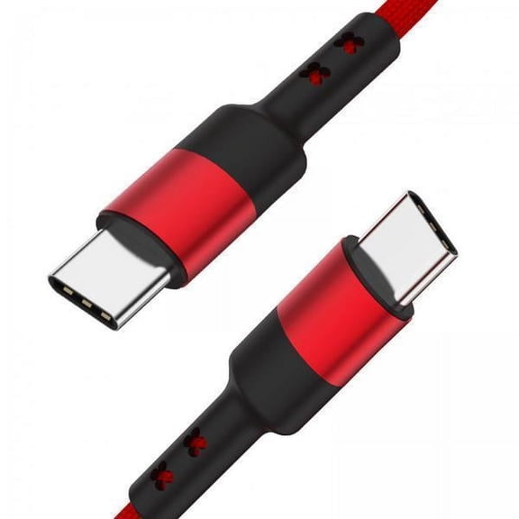 Almencla 5xUSB C to USB c data Cable 3.8mm Od for Computer Smartphones Notebook 30cm Red
