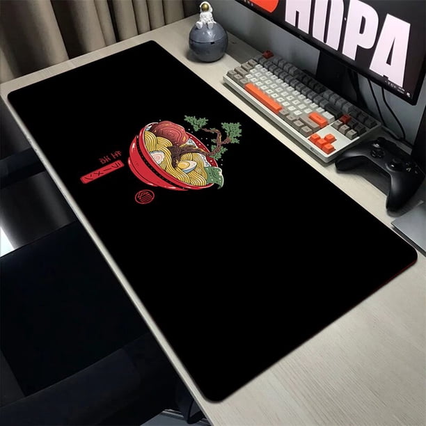 Alfombrilla de ratón grande con diseño de gato japonés, alfombrilla de goma Natural XXL para ratón, accesorios de escritorio, tapetes de juego para ordenador portátil, alfombrilla de suave para ratón, LIUWENJING unisex