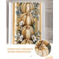 thumbnail image 6 of Thanksgiving Shower Curtain Set ，Waterproof Fabric Shower Curtains Orange Pumpkin Floral Country Watercolor Shower Curtains for Bathroom,Bathroom Decor 36"x78", 6 of 7