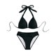 thumbnail image 2 of Traje de baño para mujer, estilo bikini de Europa y América, con efecto lavado, para mujer., 2 of 7