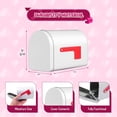 thumbnail image 6 of Mini 5" Valentines Mailbox for Kids - Tin Plate Tiny Mailbox, Valentines Day Card Box for Classroom Exchange, Miniature Toy for Pretend Play, DIY Valentines Crafts for Kids, 6 of 9