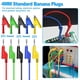 thumbnail image 4 of Cable Flexible Apilable de Tipo Banana A Banana de 4 Mm, Cables de Prueba Eléctricos con 10 Pinzas de Cocodrilo Protectoras de Cobre, 4 of 5
