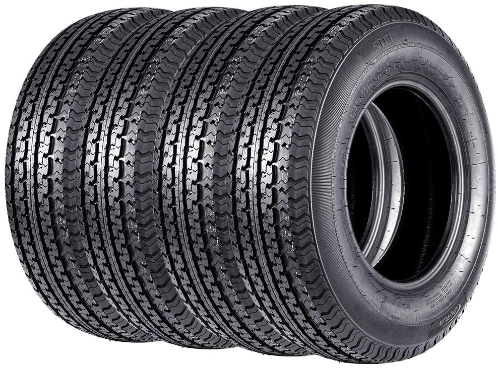 Set of 4 Trailer Tires New Premium Radial 205 75R15 Trailer Tires 8PR