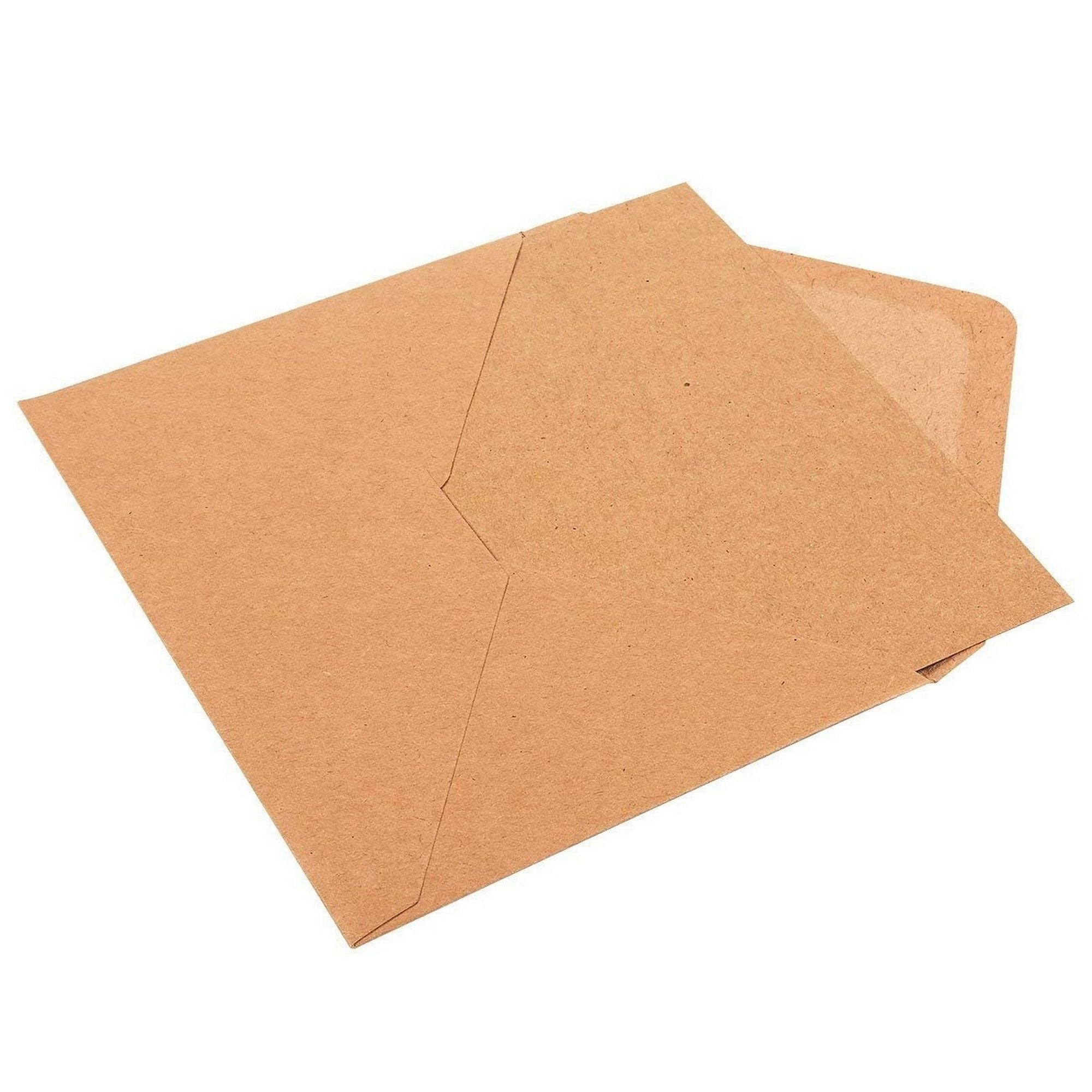 A7 Envelopes and Cards 50Count A7 Invitation Envelopes and 50Count 5 x 7 Flat Cards, Kraft