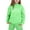 Light Green, variant on WOYY Toddler Girls Tracksuit Letter Print Hoodie Sweatshirt Jogger Pants Set, Sizes 2-3T