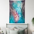 thumbnail image 3 of Butterflies Decorations Wall Hanging Tapestry, Fairy with Butterfly Wings Renewal Female Rebirth Psyche Lightness of Being, Bedroom Living Room Dorm Accessories, 40 X 60, Blue Purple, by Ambesonne, 3 of 5