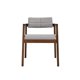 thumbnail image 4 of Set de 4 Sillas de Comedor de Madera con Tapizado de Tela, Sillas para Comedor, Cocina y Escritorio, Midtown Concept Gin, Nogal y Gris Claro, 4 of 5
