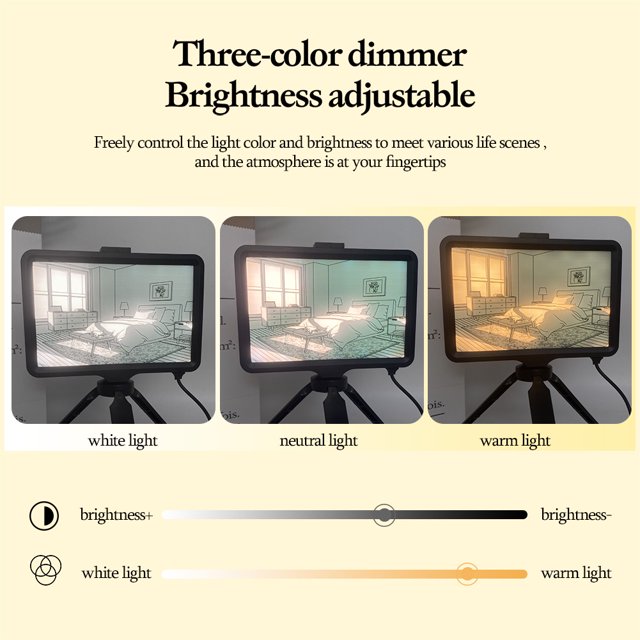 Pintura De Luz Led Lámpara De Pintura Para Dormitorio, Luz De Ambiente Alimentada Por Usb Para Regalos Del Hogar (F) Ndcxsfigh Para estrenar