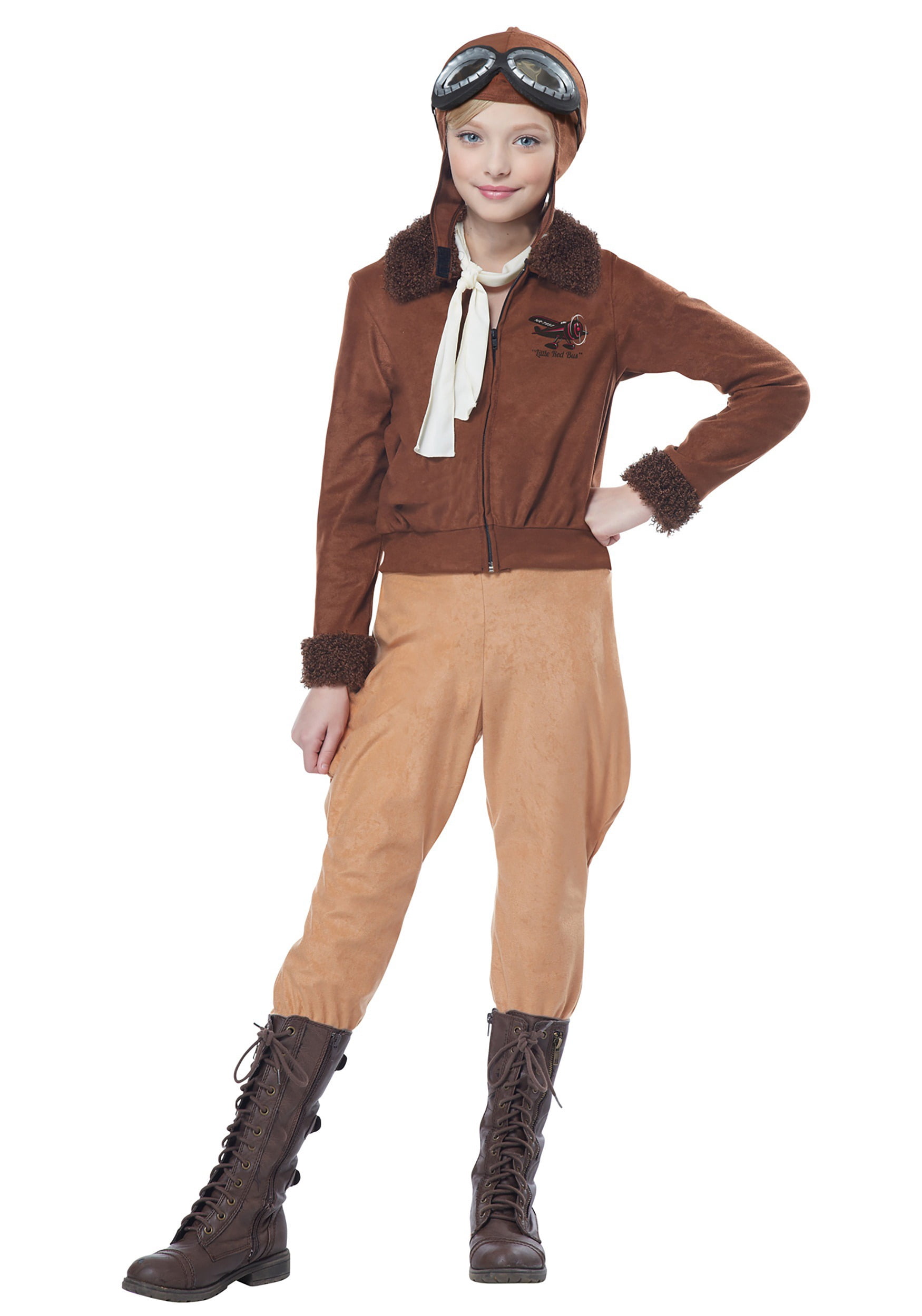 Girls Amelia Earhart/Aviator Costume 
