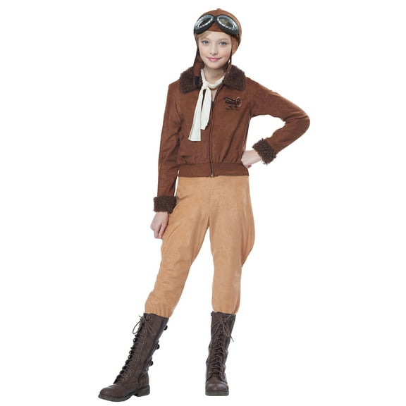 Girls Amelia Earhart/Aviator Costume