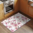 thumbnail image 2 of Pink Magnolia Flower Front Door Rugs 2x3 ft Watercolor Pink Floral Leaf Small Rug for Entryway Non Slip Washable Bathroom Door Mat Absorbent Floor Mat for Indoor Entrance, 2 of 9