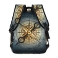 thumbnail image 4 of Pofeuu Vintage Compass Print Backpack for Men and Women - Basic Bookbag Casual Daypack Backpacks for College Work Travel-One Size, 4 of 5