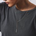 thumbnail image 2 of Collar de acero inoxidable chapado en oro para mujer de estilo coreano, joyería de moda, 2 of 5