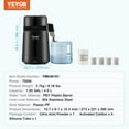 thumbnail image 3 of VEVOR 4L Water Distiller Purifier Machine Countertop Stainless Steel Interior, 3 of 9