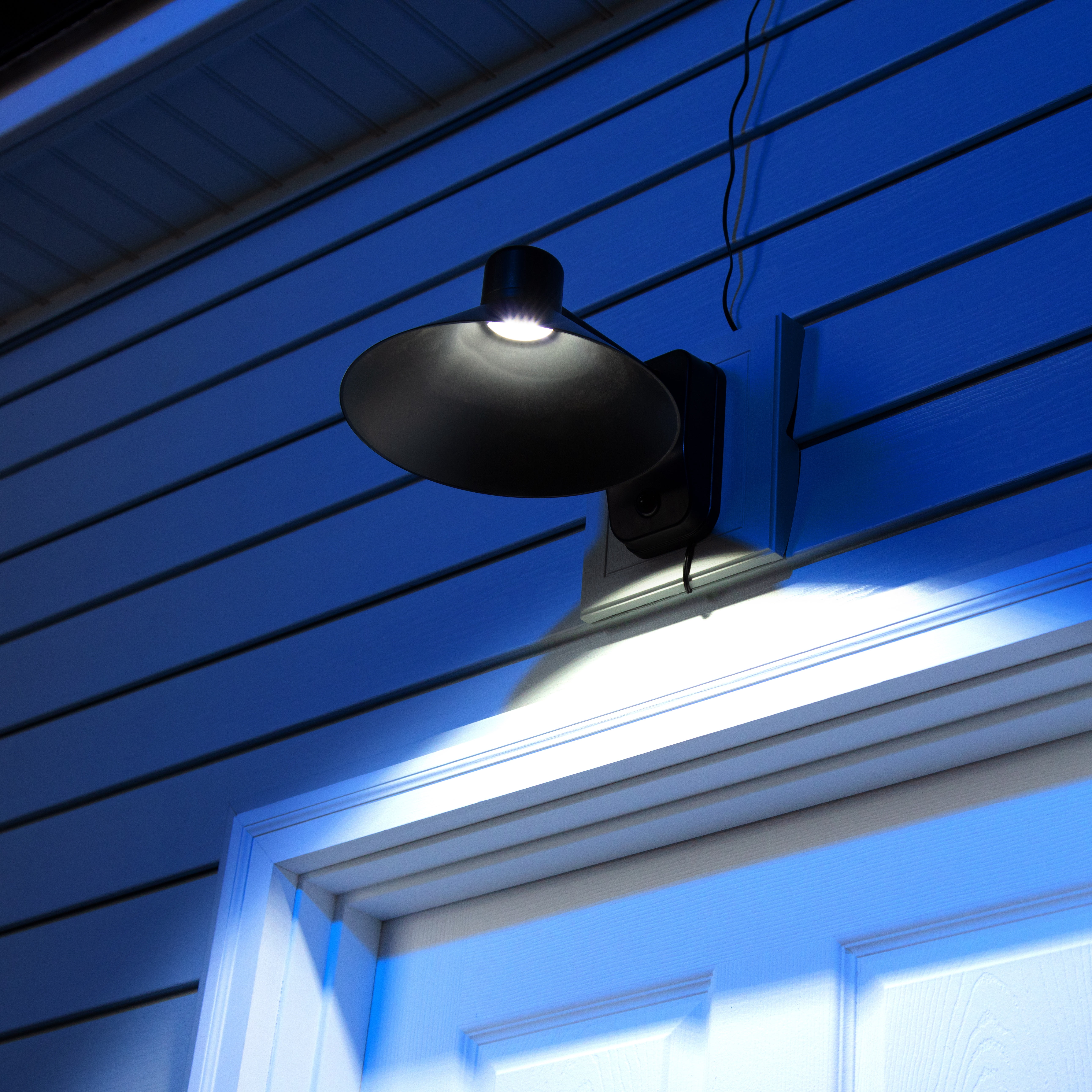 HART Solar Motion Sensing Decorative Outdoor LED Light, Dusk to Dawn Operation, 1200 Lumens