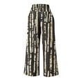 thumbnail image 4 of Roncen Women's Printed Straight-Leg Pants - Loose Fit Casual Trousers with Elastic Waist, High-Rise & Pockets, 4 of 4