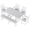 thumbnail image 4 of Ensemble Table à Manger et Chaises 6 Pcs avec Banc de Salle à Manger, 4 of 4