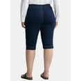 thumbnail image 3 of JMS Just My Size by Hanes Women's Plus Size Pull On 2 Pocket Stretch Capri, Sizes 0X-4X, 3 of 4