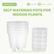 thumbnail image 4 of Macetas de PláStico Transparente de 6 Pulgadas para JardíN, Maceteros con Riego AutomáTico, Paquete de 5 Macetas de PláStico para Vivero con DepóSito Profundo, 4 of 9