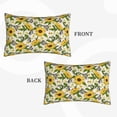 thumbnail image 2 of Uemuo Sunflowers And Butterflies Print Throw Pillow Case – Cozy & Soft Cushion Cover, Hypoallergenic Pillow Case for Sleeping, Perfect for Women with Envelope Closure-16"x24", 2 of 6